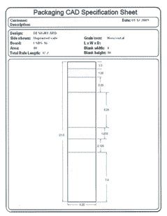 Packaging CAD Drawing for Davison Produced Product Invention Pegboard Power Drill Holder