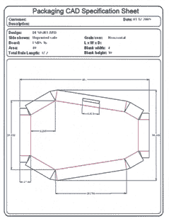 Packaging CAD Drawing for Davison Produced Product Invention Hover Creeper