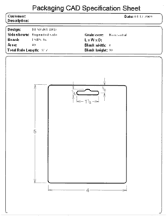 Packaging CAD Drawing for Davison Produced Product Invention Twister Bolts