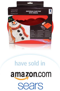 Davison Designed Product Idea: Snowman Cake Pan & Stencil