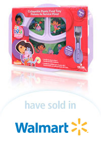 Davison Designed Product Idea: Dora Explorer Collapsible Plastic Food Tray