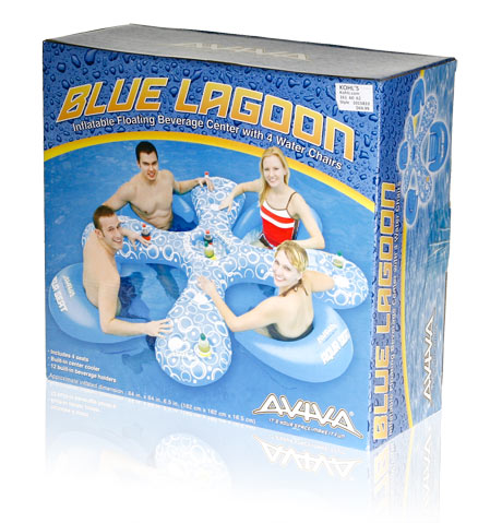 Final Manufactured Product for Davison Produced Product Invention Aviva Blue Lagoon Packaging