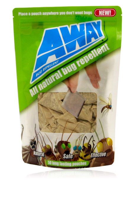 Davison Produced Product Invention: AWAY Bug Repellent Pouches and Tins