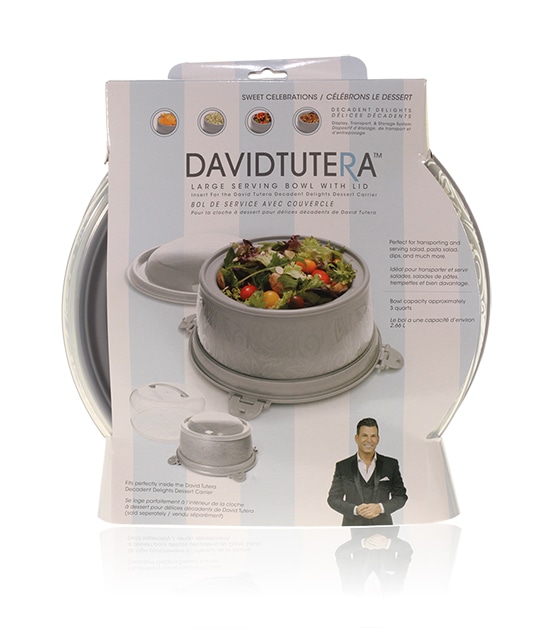 Final Manufactured Product for Davison Produced Product Invention David Tutera Dessert Carrier Large Serving Bowl Insert