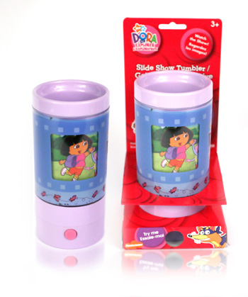 Davison produced product invention: Dora Slideshow Tumbler