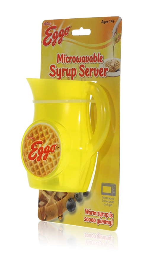 Final Manufactured Product for Davison Produced Product Invention Kellogg’s Eggo Microwavable Syrup Server