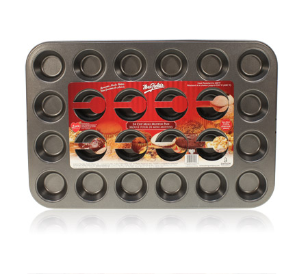 Final Manufactured Product for Davison Produced Product Invention 24-Cup Mini Muffin Pan – Mrs. Fields