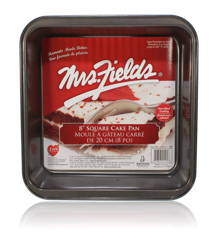 Final Manufactured Product for Davison Produced Product Invention 8 Inch Square Pan – Mrs. Fields