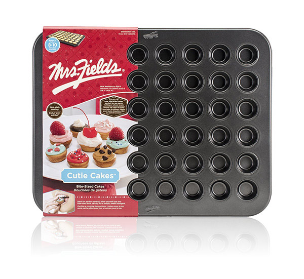 Final Manufactured Product for Davison Produced Product Invention Cutie Cakes™ Baking Pan – Mrs. Fields