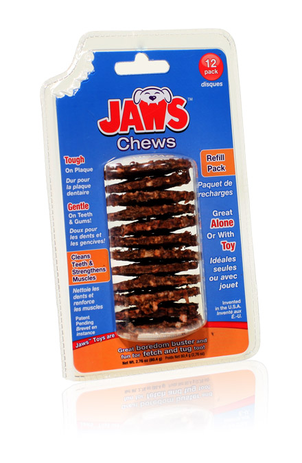 Final Manufactured Product for Davison Produced Product Invention Jaws Chew Refill Pack