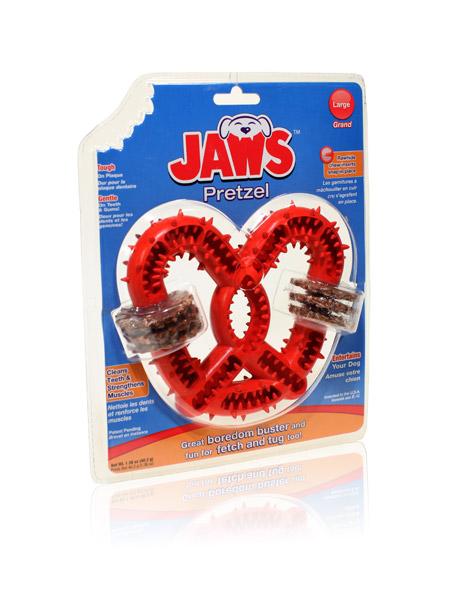 Final Manufactured Product for Davison Produced Product Invention Jaws Pretzel