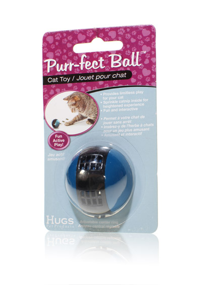 Final Manufactured Product for Davison Produced Product Invention Purrfect Ball