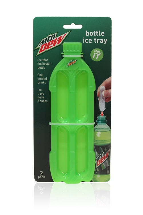Davison Produced Product Invention: Bottle Ice Tray – Mountain Dew
