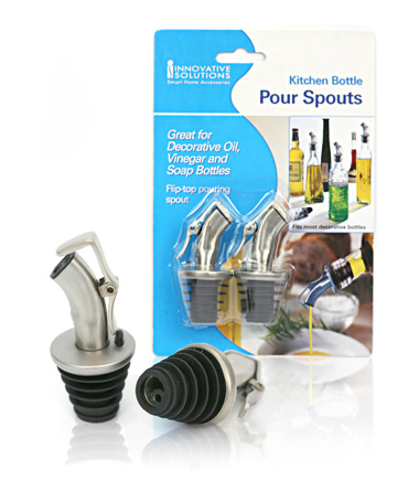 Final Manufactured Product for Davison Produced Product Invention Kitchen Bottle Pour Spouts