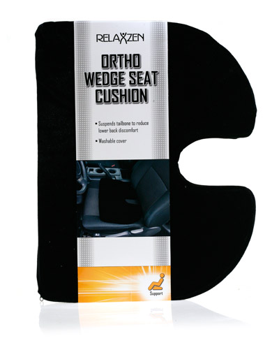 Final Manufactured Product for Davison Produced Product Invention Ortho Wedge Seat Cushion Packaging