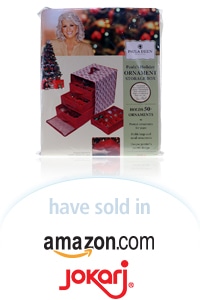 Davison Designed Product Idea: Ornament Storage Box - Paula Deen Holiday
