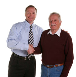 Ed, Inventor of the Better Tether with Mr. Davison