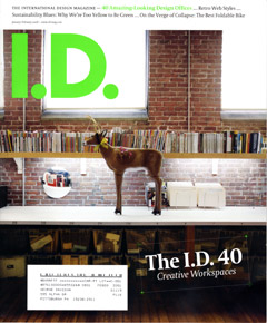 Davison's work environment featured in I.D Magazine