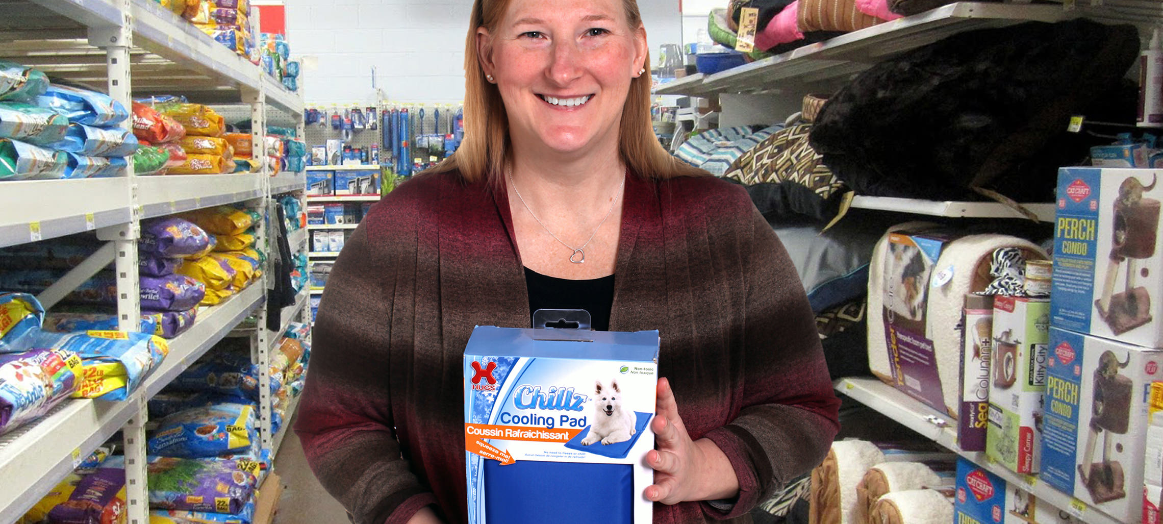 Davison Inventor Dianna with her product, Chilly Mat